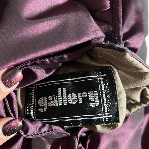 Gallery Puffer Coat size L Purple metallic - Picture 12 of 12